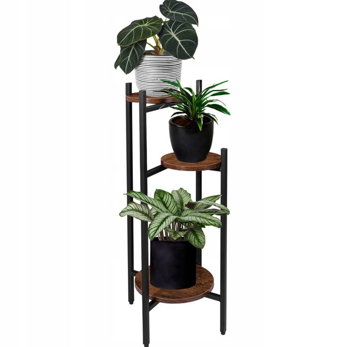 Stylowy kwietnik metalowy stojący 80 cm – idealny do każdego wnętrza!