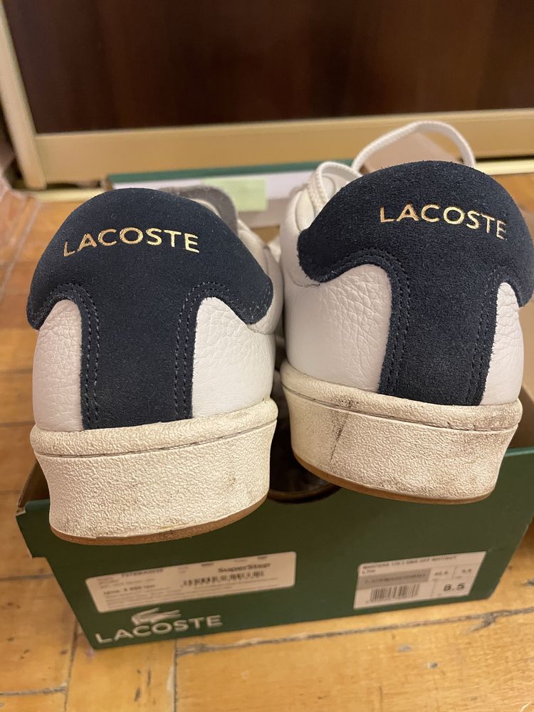 Кеди шкіряні Lacoste us9.5