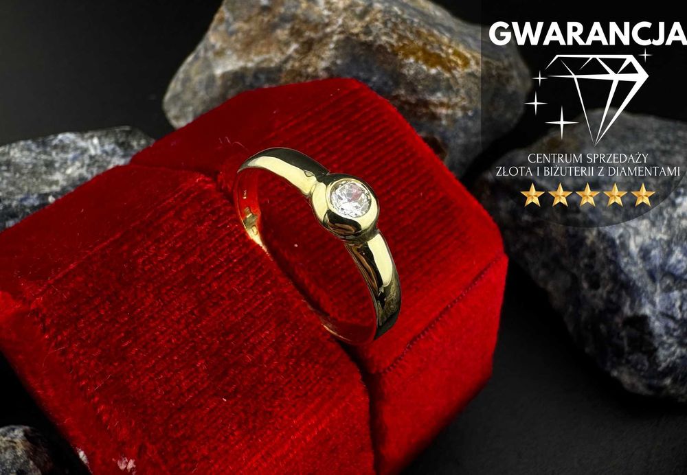 Złoty Pierścionek Masywny | JAK NOWY |585 | 1.73g