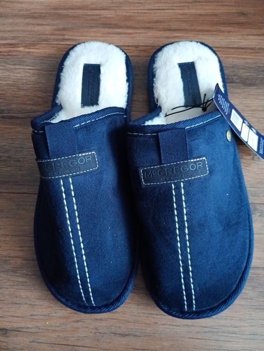 Ciepłe miękkie ocieplane kapcie męskie rozmiar 44 mc gregor