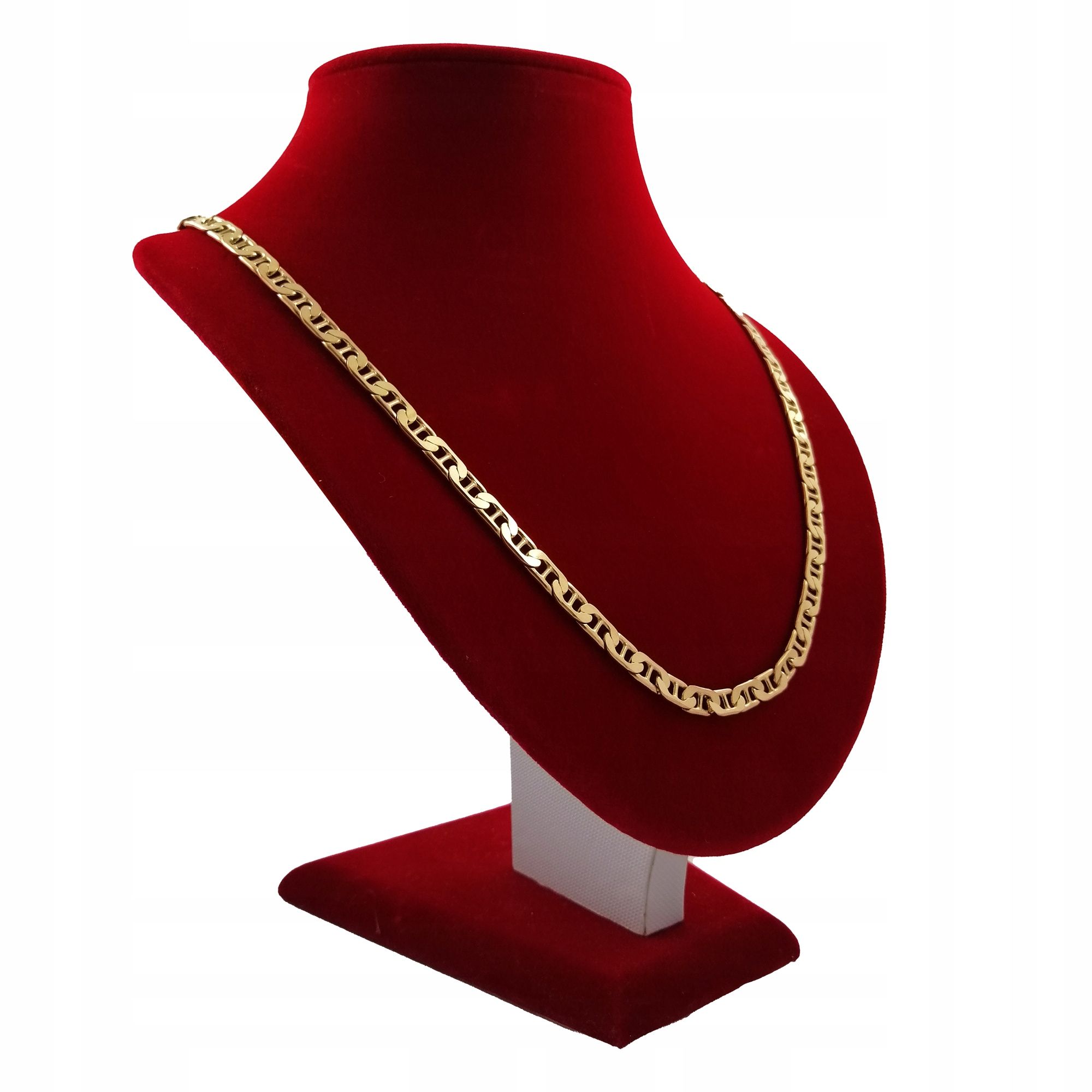 Złoty Łańcuszek Naszyjnik Męski Gucci Szeroki Gruby 925/585 Dla Męża 6