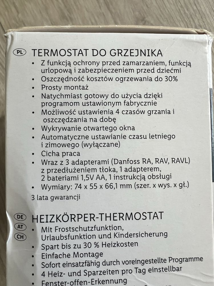 Inteligentny termostat do grzejnika SilverCrest