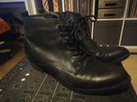 Skórzane buty czarne 41