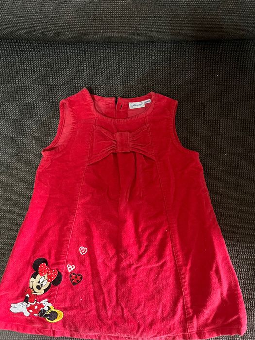 Vestido vermelho minnie 24 meses