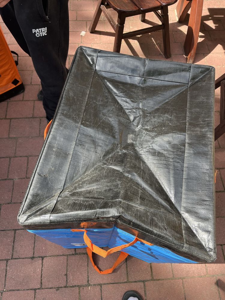 Torby transportowe XL składane z uchwytami i zamkiem – mocne!