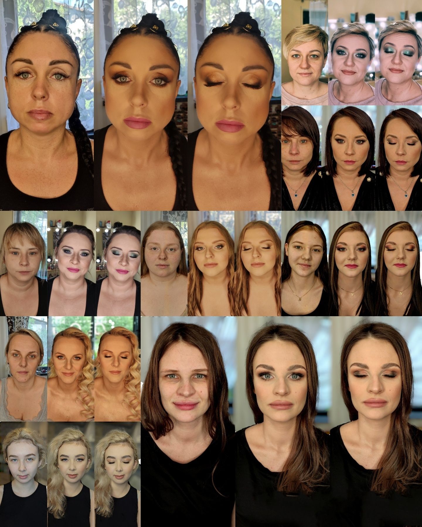 Makijaż 130 zl  okazjonalny okolicznosciowy henna pudrowa