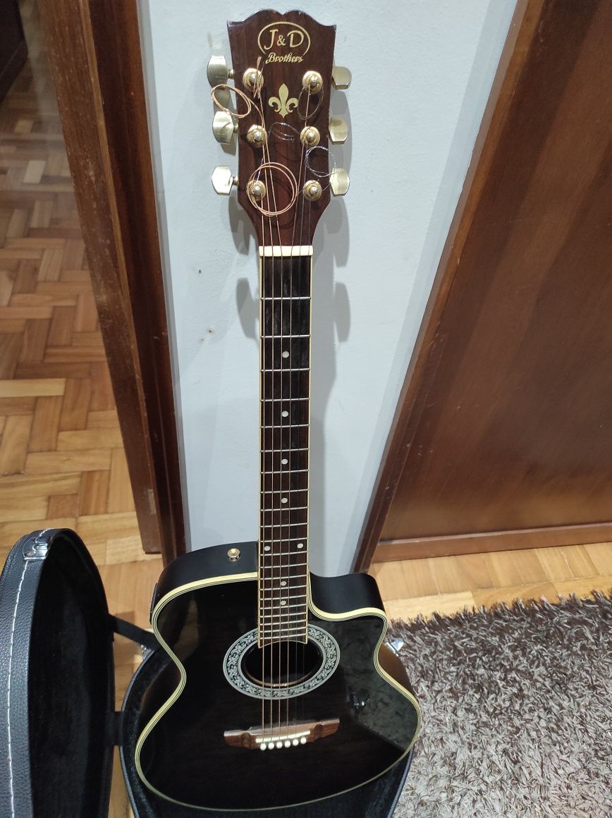 GUiTARRA Semi-Acustica+Estojo