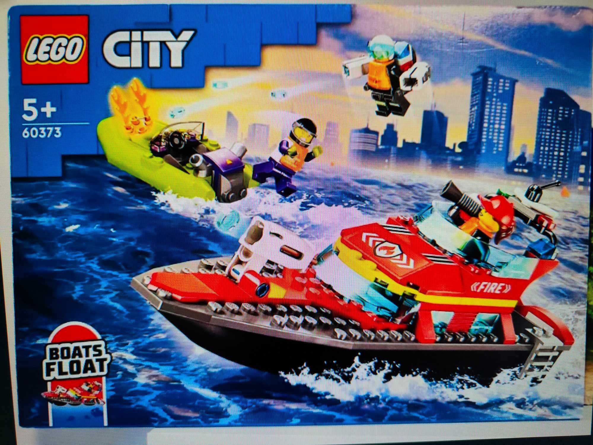 Klocki LEGO City 60373  Łódź strażacka