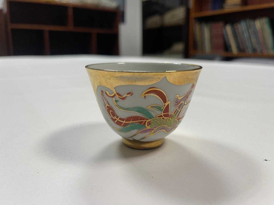 Taça Japonesa Antiga Kutani – “Dai Nippon Kutani Sei” (c. 1880–1920)