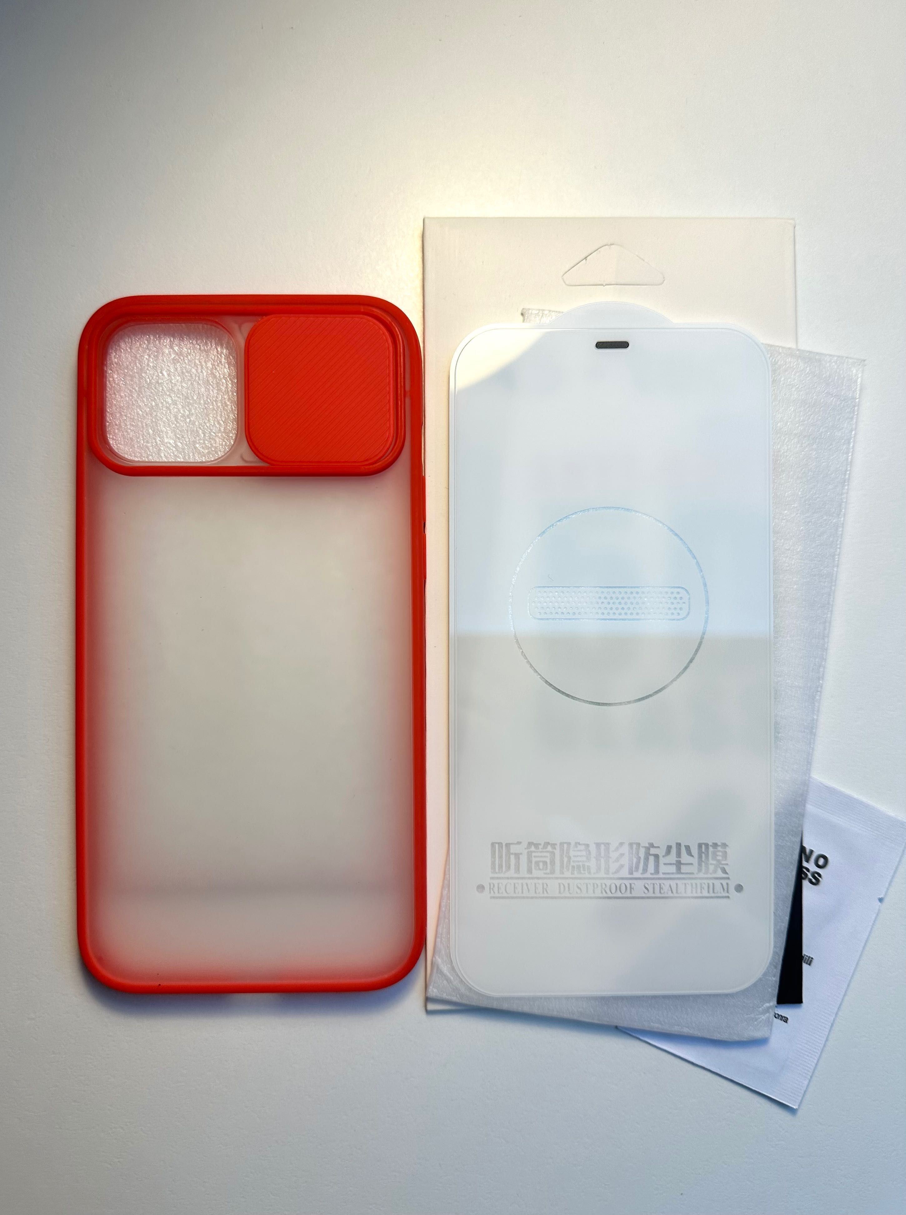 Nowe Etui, Case, Obudowa iPhone 12 Pro Max + szkło hartowane z osłonką