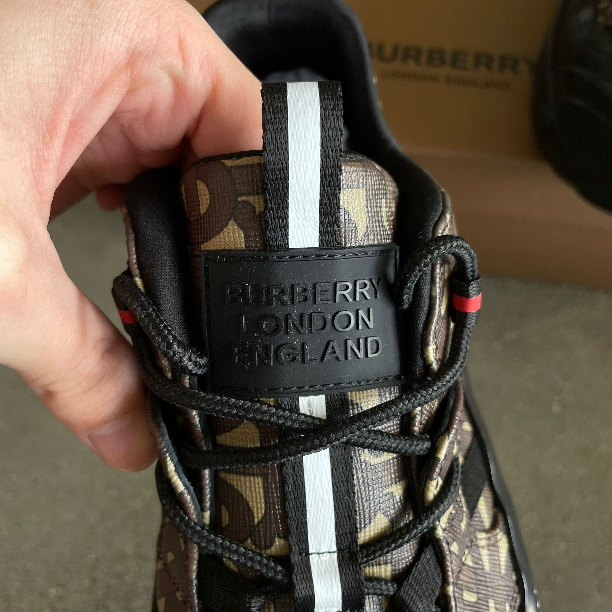 Burberry Monogram Print Arthur Sneakers