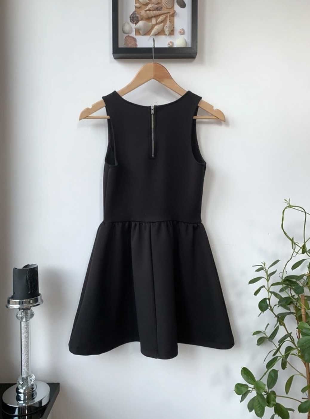 r. 34 / r. XS / H&M czarna sukienka mini