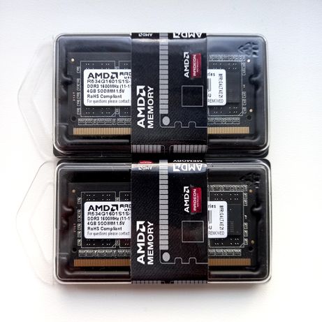 AMD DDR3 1600MHz Оперативна пам'ять 4 GB  до ноутбука