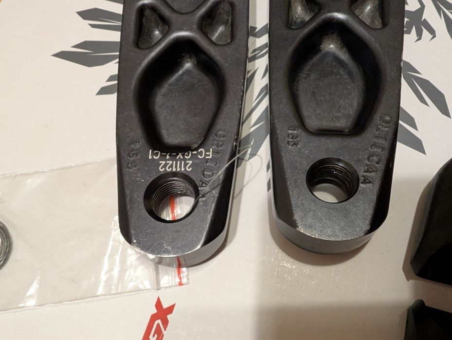 Używana korba Sram GX Lunar 165 bez zebatki