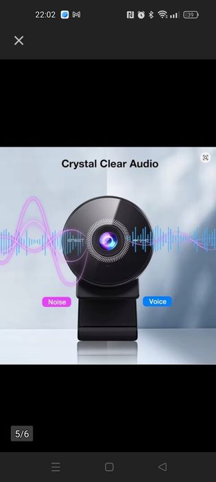 EMEET Kamera Internetowa 4K 8MP Autofokus Mikrofon USB Plug&Play