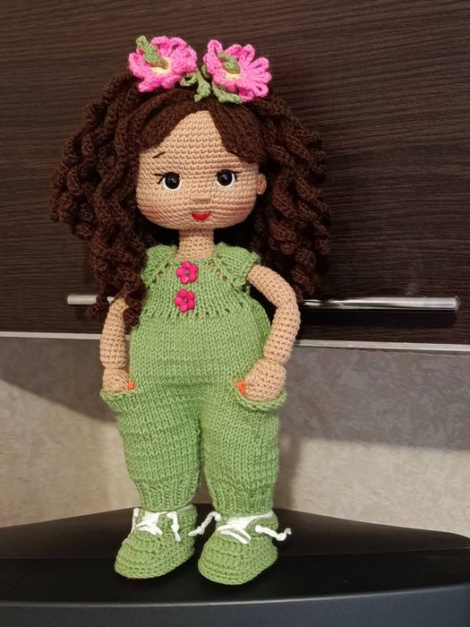 Вязаная кукла,  Игрушка ручной работы