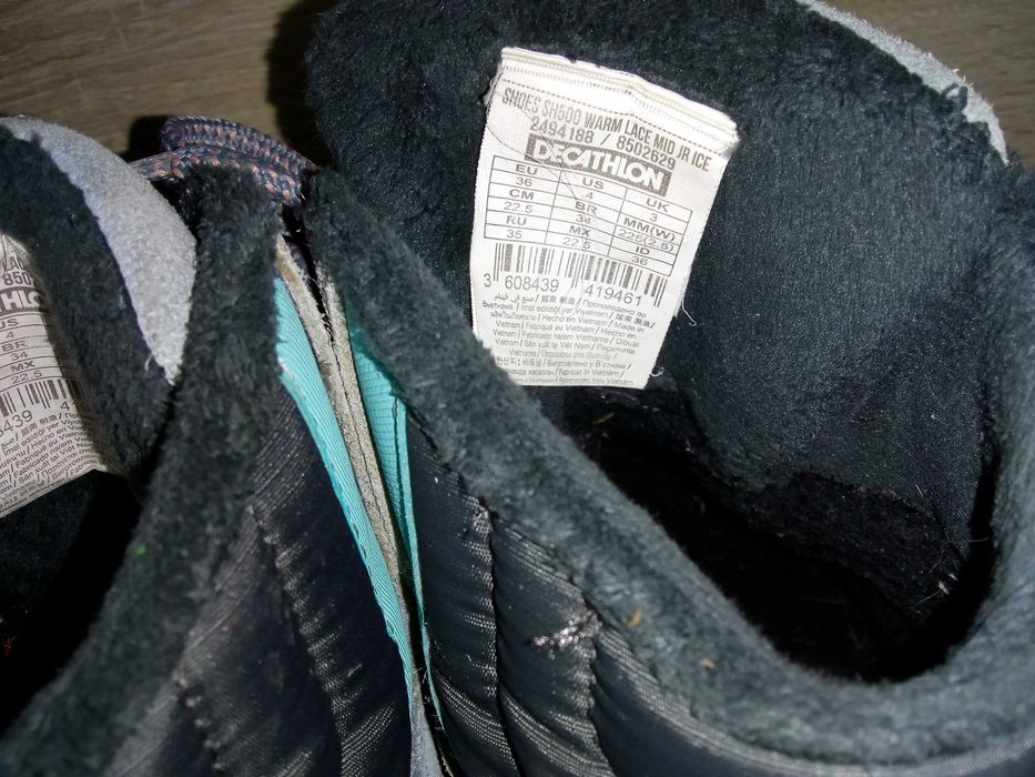 Buty dziecięce Quechua Waterproof r. 34 wkl.22,5 stan bardzo dobry