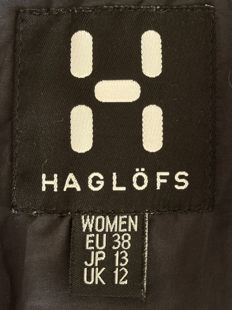 Kurtka Haglöfs M windstopper wiatrówka logowana zielona gorska hikking
