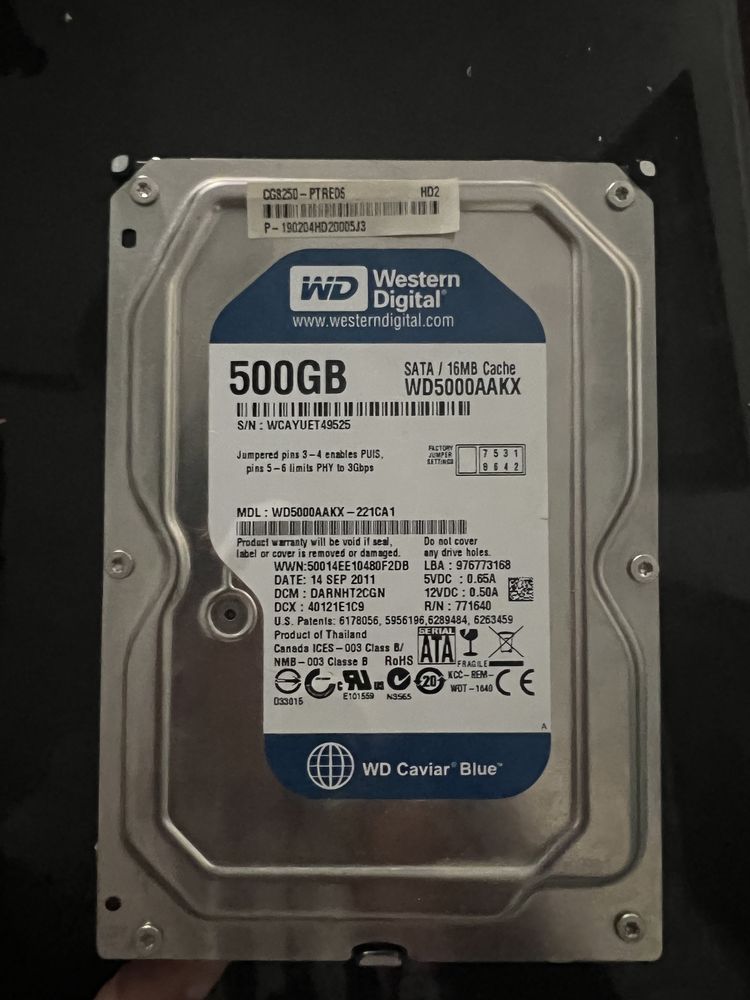 Hdd 500gb novo para computador