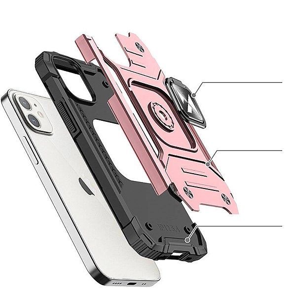 Wozinsky Ring Armor etui iPhone 14 Plus pancerny pokrowiec uchwyt magn