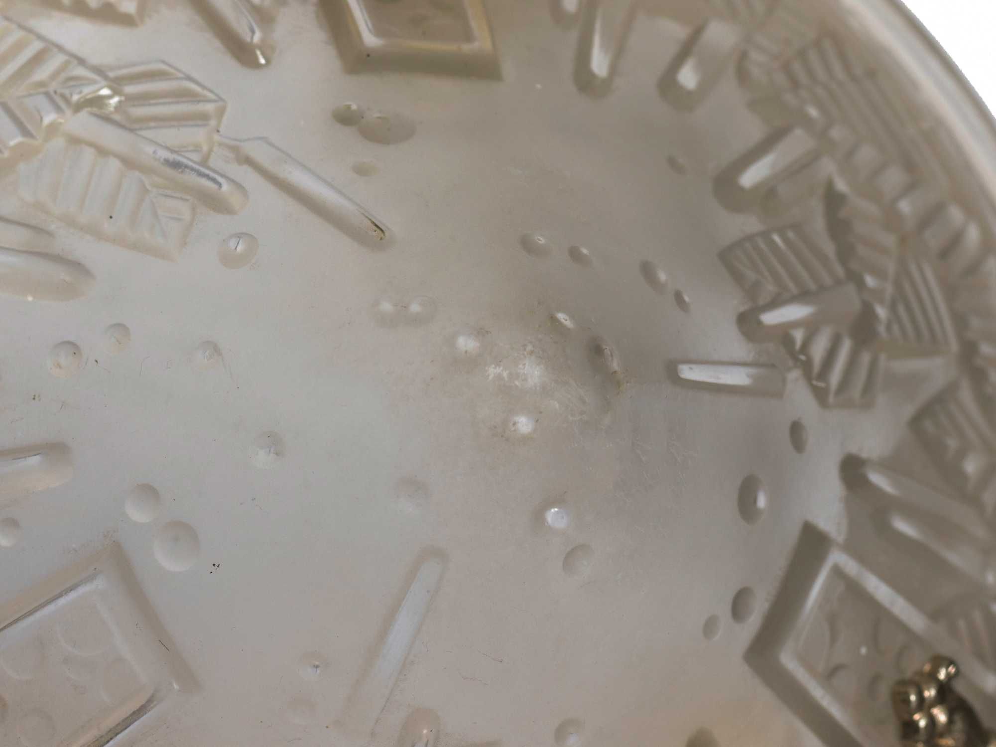 Lustre Muller Fréres vidro niquelado | Art Deco