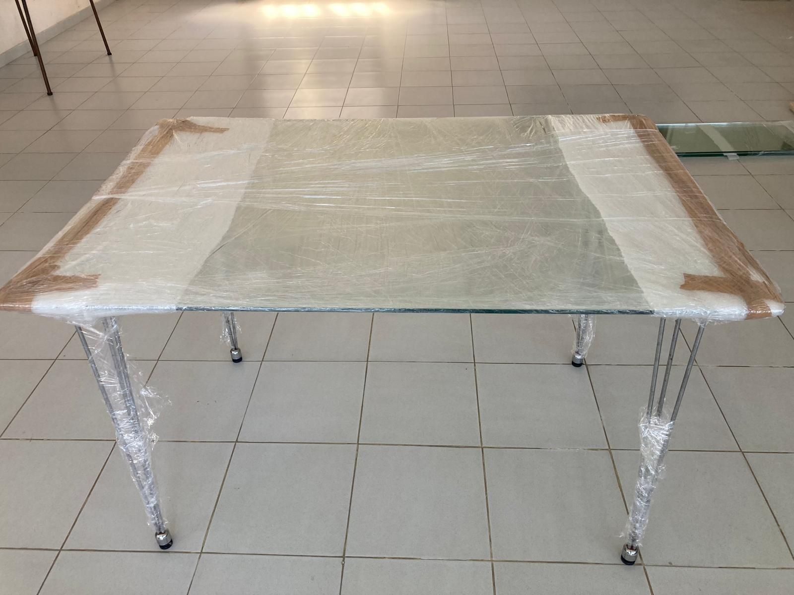 Mesa de cozinha vidro com 4 cadeiras