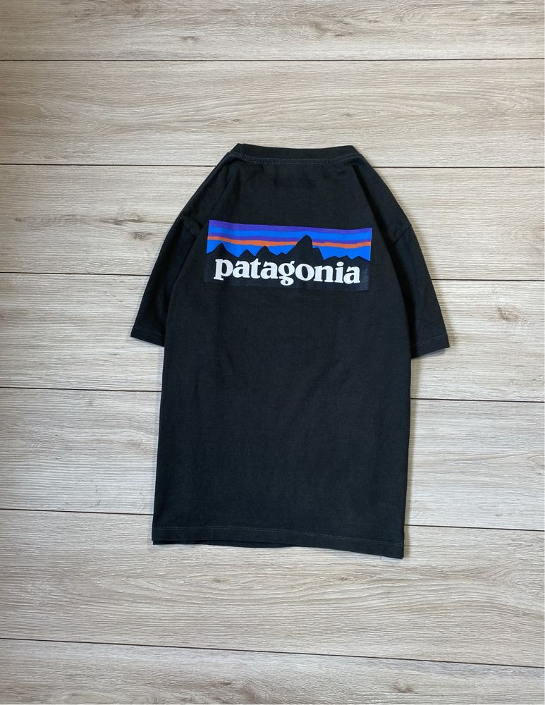 Винтажная футболка Patagonia big logo мужская (оригинал)