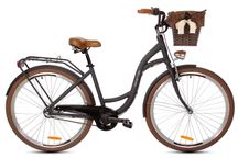 Goetze Style 28" 3b Alu-Czarny-brąz matt-Polirattanowy ciemny