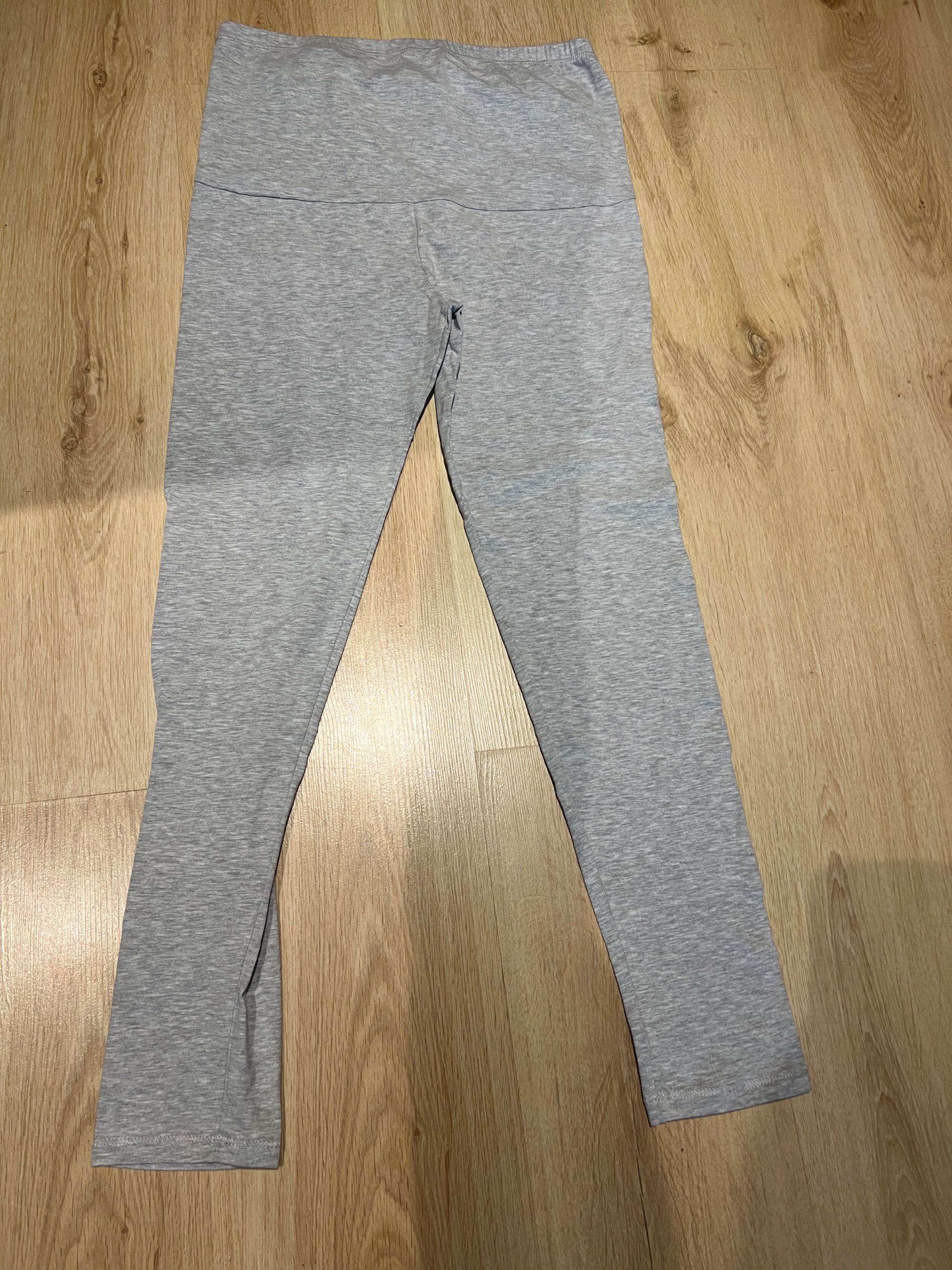 Legginsy getry ciążowe S szare