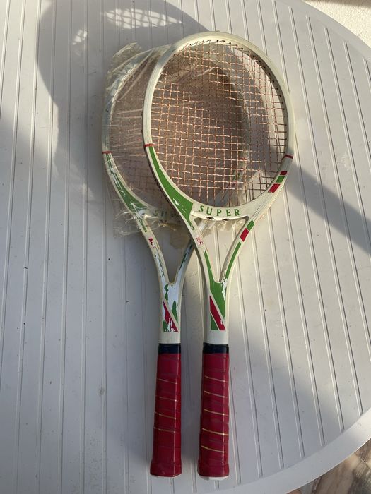 Raquetes de tenis madeira vintage