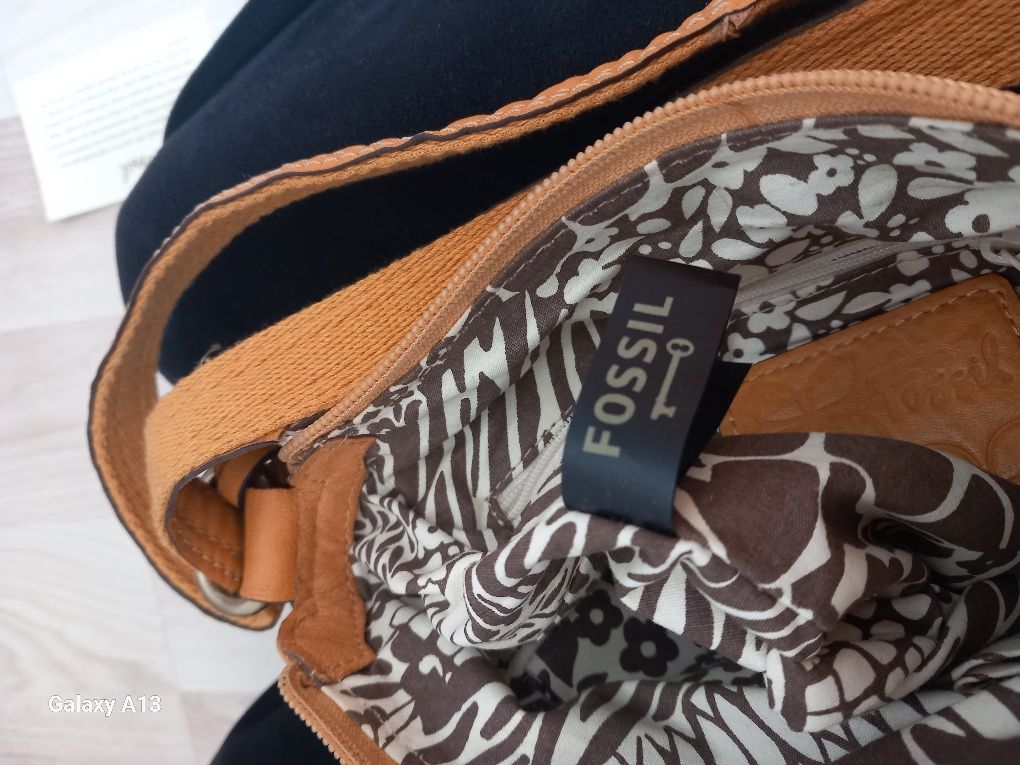 Fossil torebka vintage skóra bydlęca