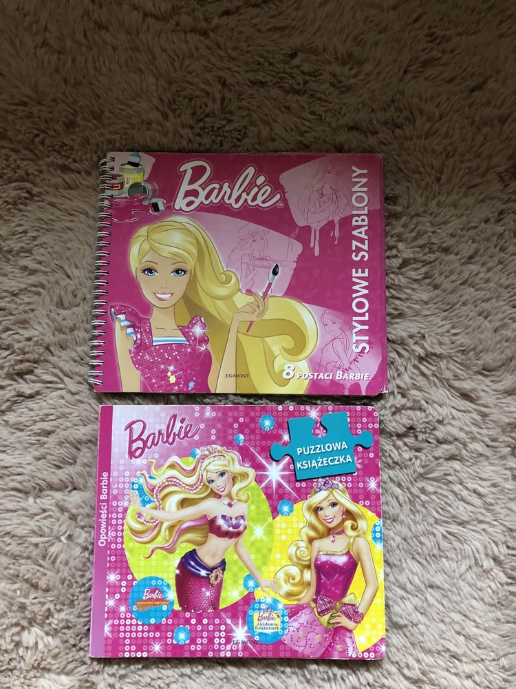 Barbie książeczki szablony i puzzle
