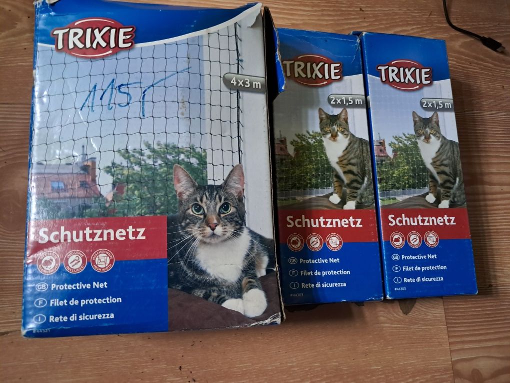Siatka ochronna  dla kota na balkon