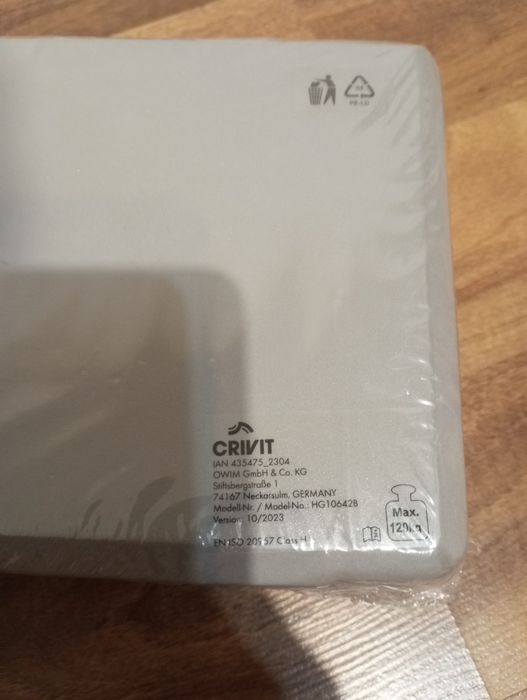 Kostka do jogi  szara