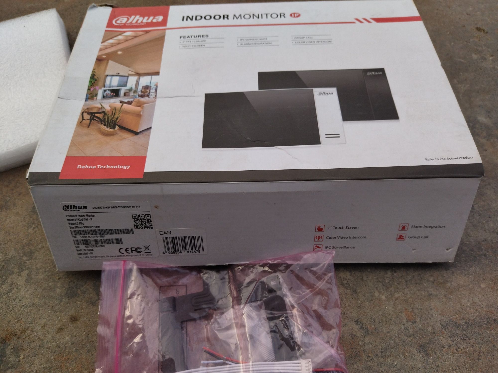 Wideodomofon. Monitor Dahua VTH2421FW