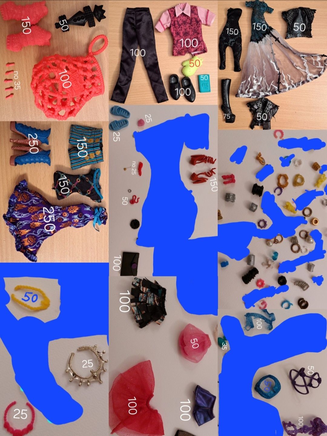 Аксесуары для кукол монстр хай, Monster High, обувь,одежда,серьги