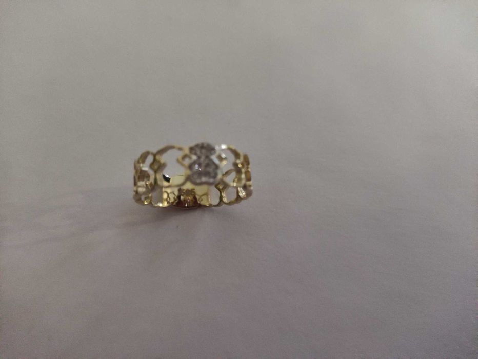 Złoty 585 pierśconek z motywem misia tou 380 pln gr