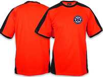 Koszulka FLUO męska RATOWNICTWO MEDYCZNE niebieskie logo (4XL)