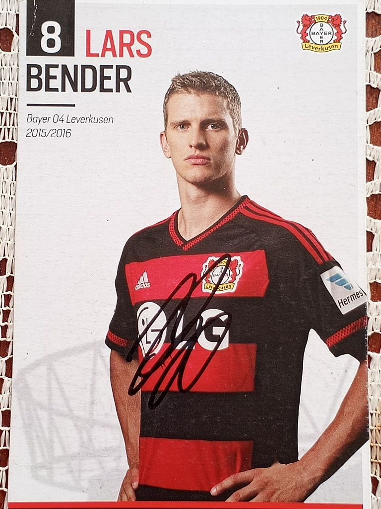 Lars Bender Футбол Автограф Збірна Німеччини Bayer Бундесліга