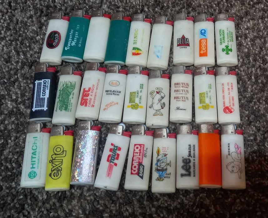 Coleção de isqueiros (4) anos 80 e 90