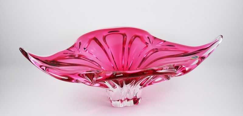 Fruteiro em Cristal com Pé em Prata