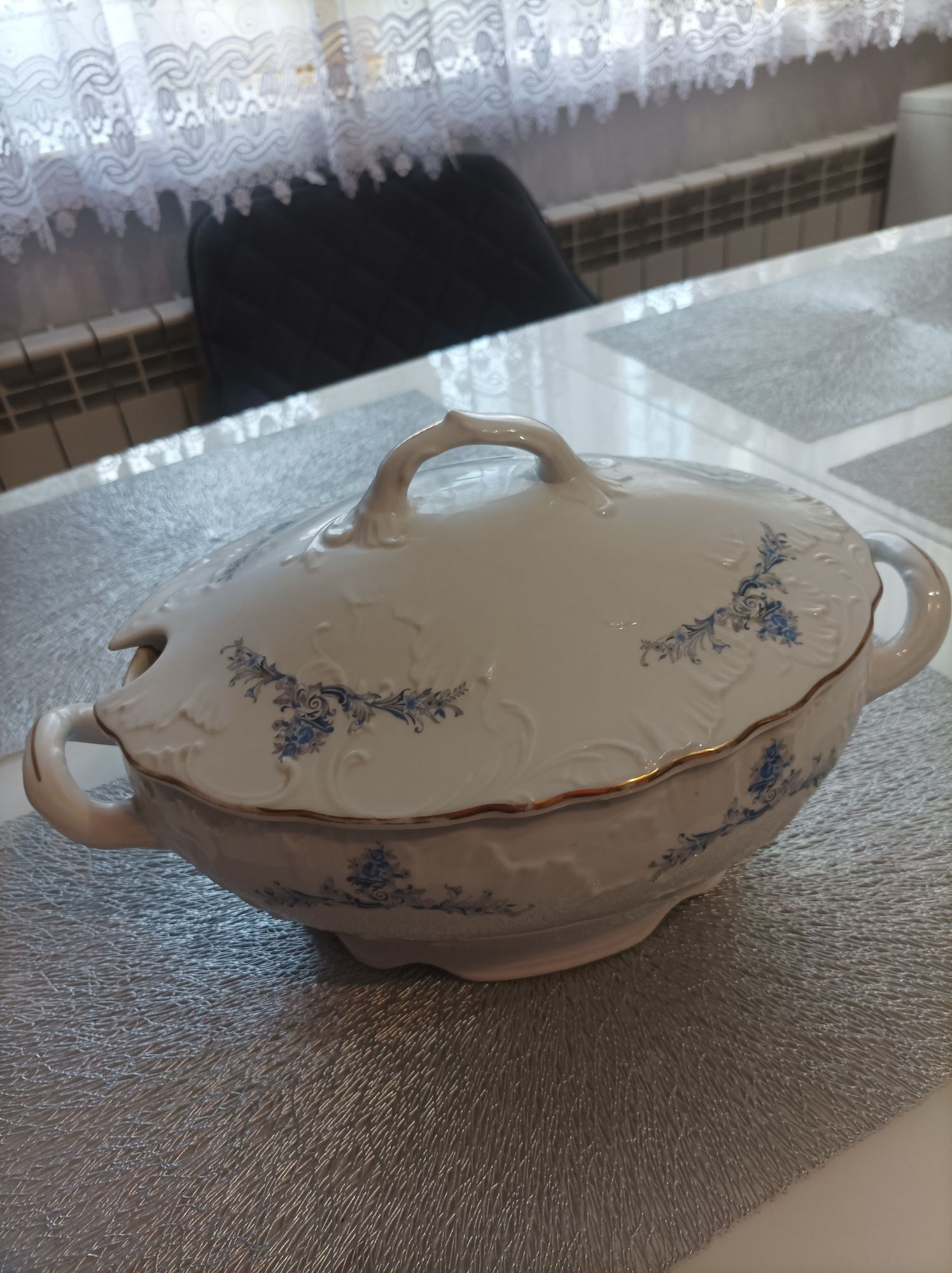 Waza porcelanowa Ćmielów antyk zabytek stan idealny