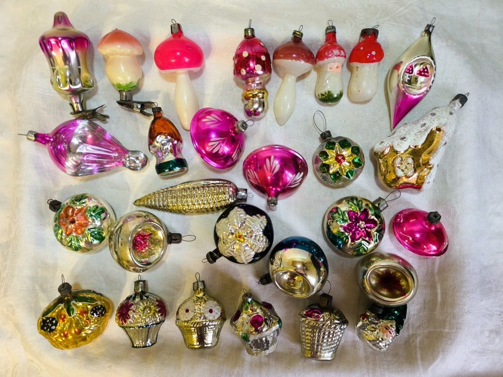 Ёлочные игрушки СССР 50-60гг.прошлого века.