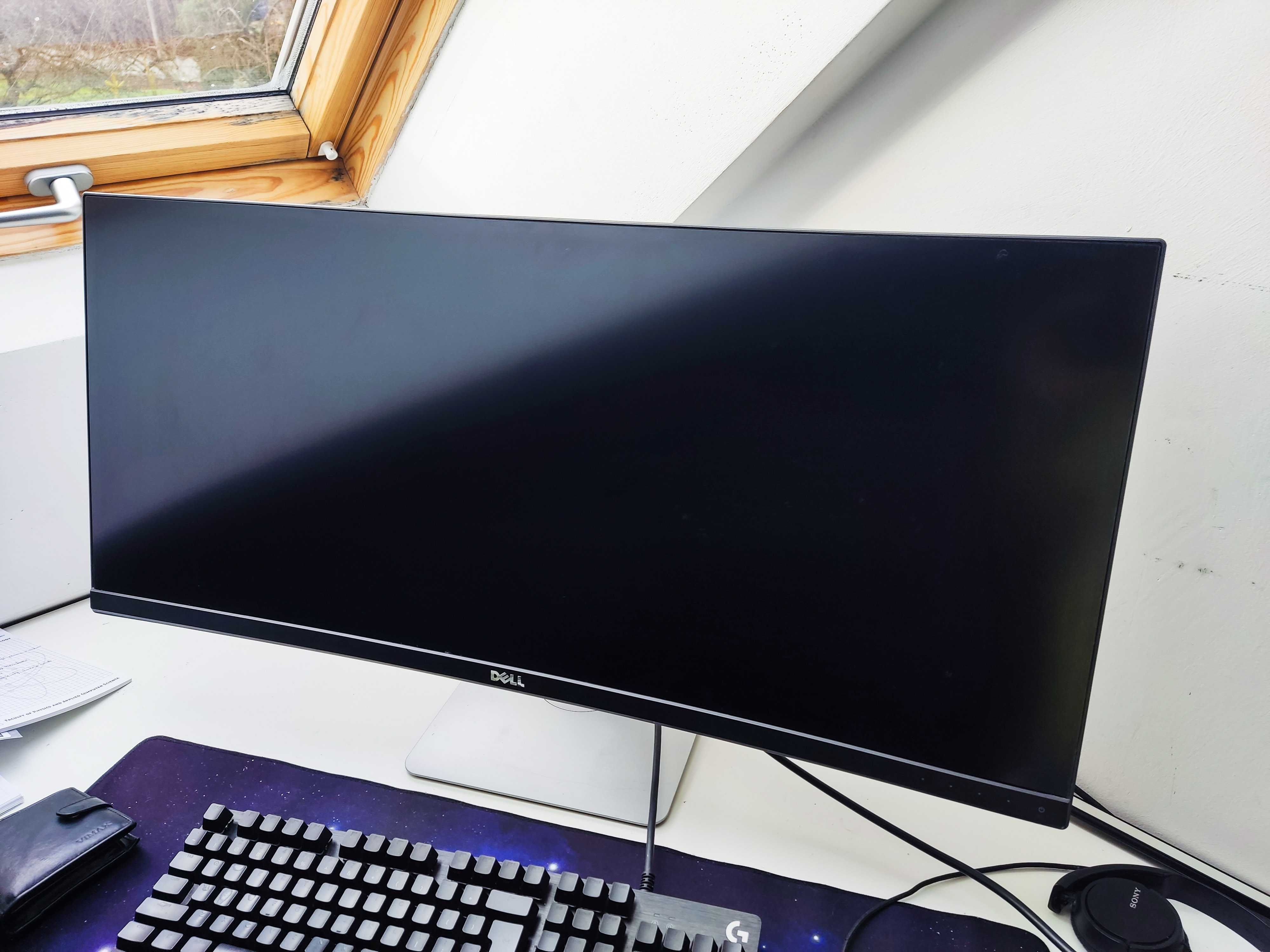 Monitor Ultrawide 34" DELL 21:9 3440 x 1440 z hubem USB i głośnikami