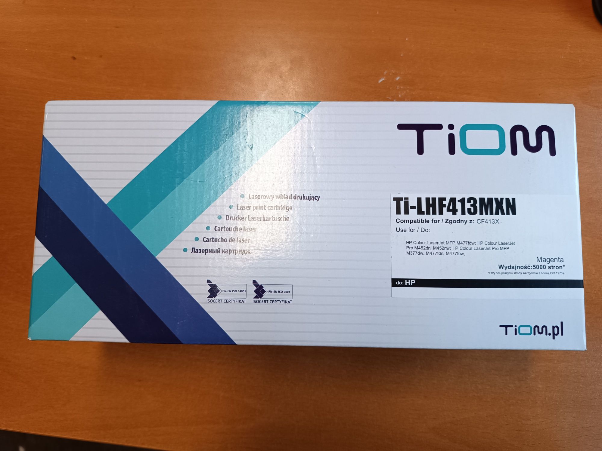 Toner zamiennik Magenta 
Firma Tiom