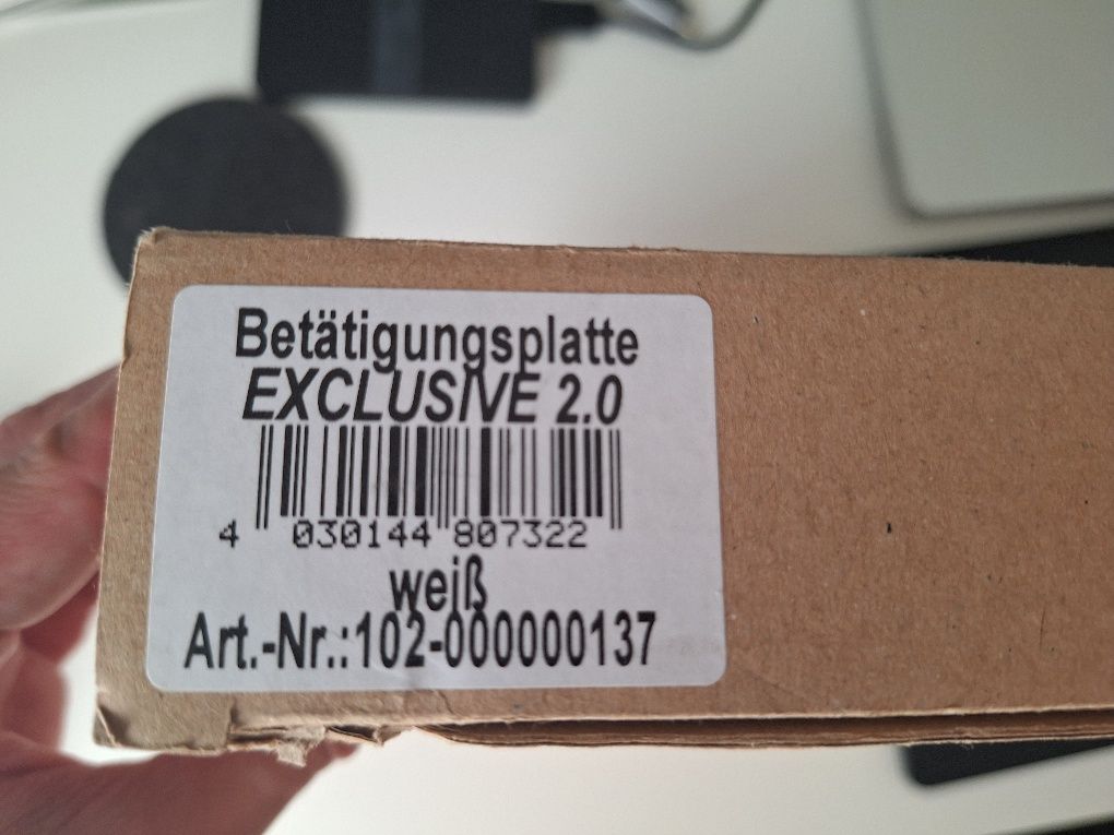 Przycisk spłukujący do WC Werit Jomo Exclusive 2.0 biały
