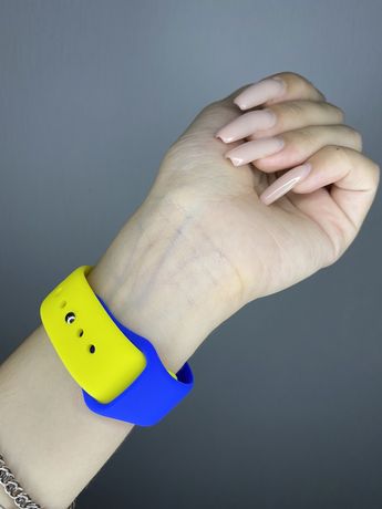 Силіконовий ремінець apple watch чорний, голубий, синій, жовтий та ін