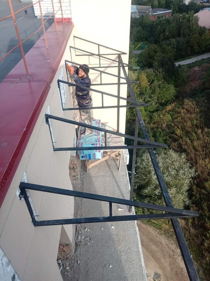 Висотні роботи монтаж дашка балкон герметизація утеплення квартир стін