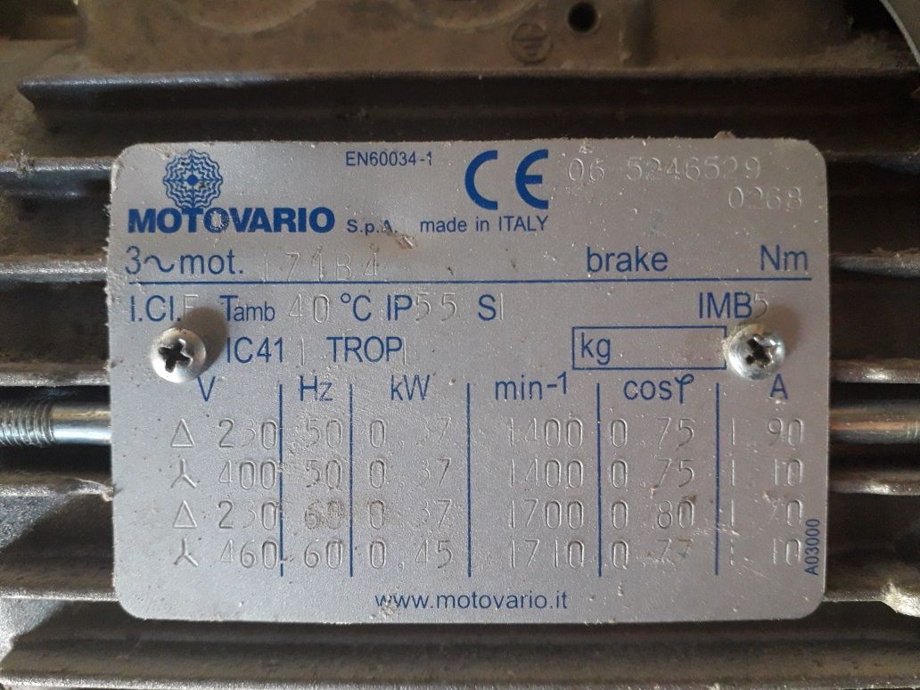 Електродвигун Motovario T71B4