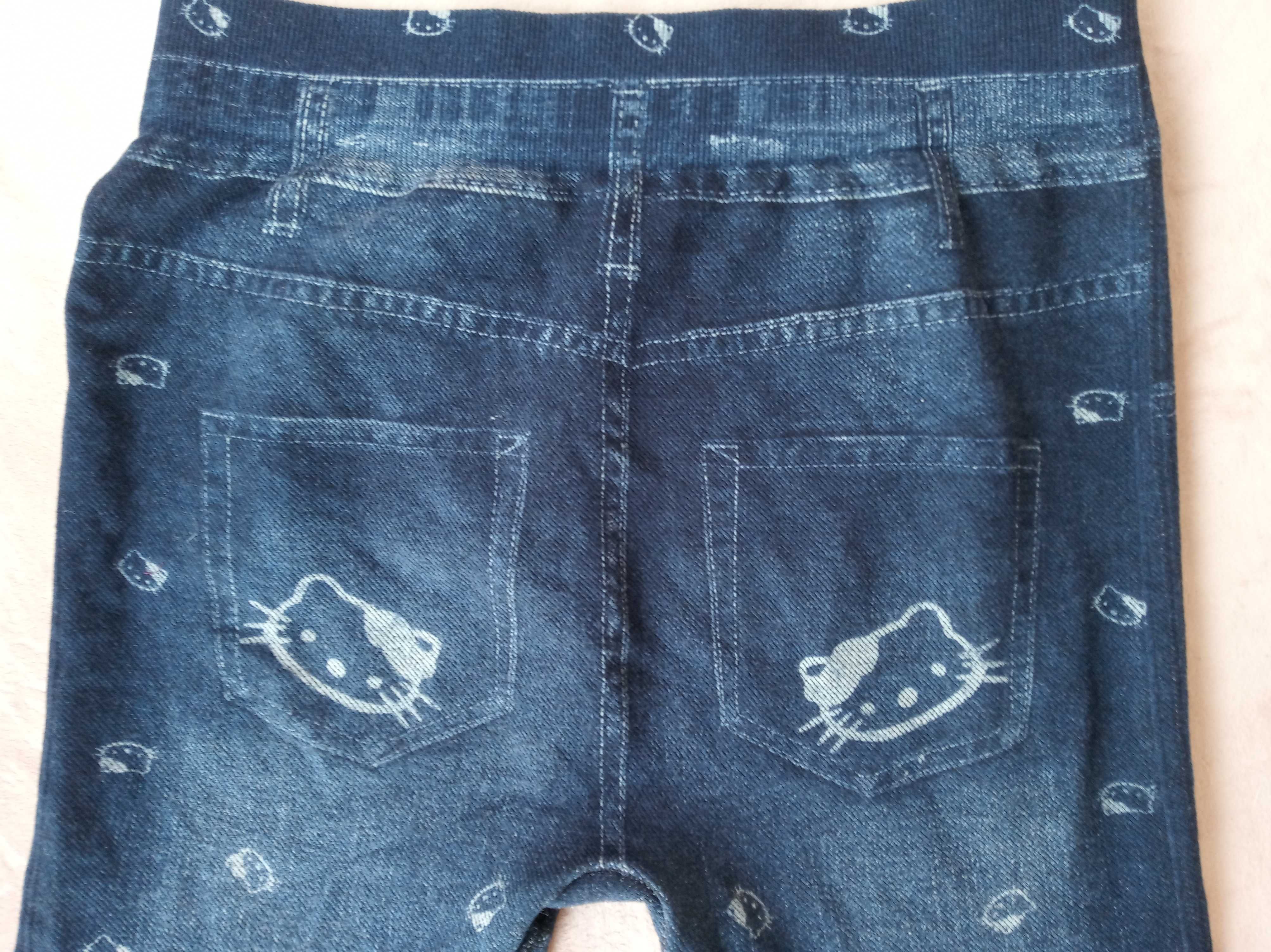 Legginsy jeans Hello Kitty 44 NOWE